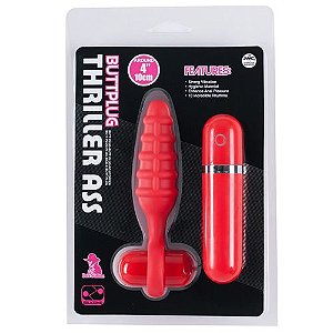 Plug anal com cápsula 10 vibrações - BUTTPLUG THRILLER ASS - NANMA - Sexyshop