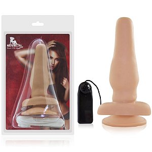 Plug Anal com vibrador e ventosa - Sex Shop