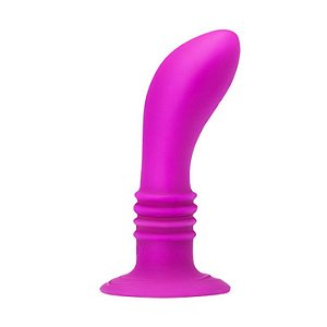 Plug Anal de Silicone Curvo e anel estimulador PRETTY LOVE - Sexshop