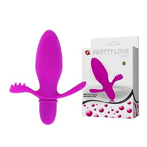 Plug Anal em Silicone com 10 Modos de Vibração - PRETTY LOVE FITCH - Sex shop