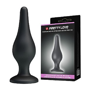 Plug Anal em Silicone Preto - Pretty Love - Sex shop