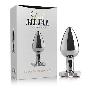 Plug anal Luxo - Lust Metal - Plug Flower Diamond - Sex shop