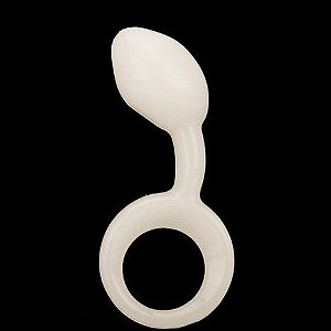 Plug Anal Max Plug Branco - Sexshop