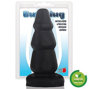 Plug Anal Proteus - 12 x 4 cm na cor preta - Sexshop