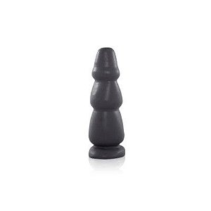 Plug Anal Saliente Preto - 13 cm - Sex Shop