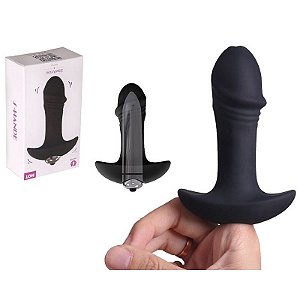 Plug Anal Com Vibrador Interno em Silicone Macio Star Arrow - S-Hande