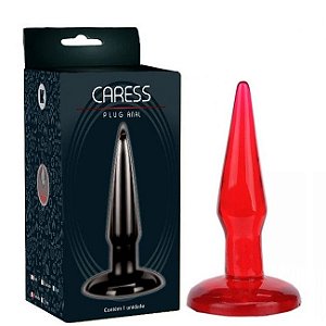 Plug anal flexível torpedo feito em macio 12cm x 2,5 - Sex shop