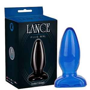 Plug anal torpedo macio Azul - Sexyshop