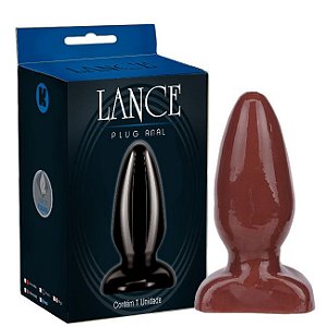 Plug anal torpedo macio chocolate - Sexyshop