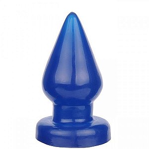 Plug anal Triângulo macio e GIGANTE Azul - Sexshop