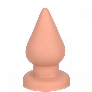 Plug anal Triângulo macio e GIGANTE Bege - Sexshop