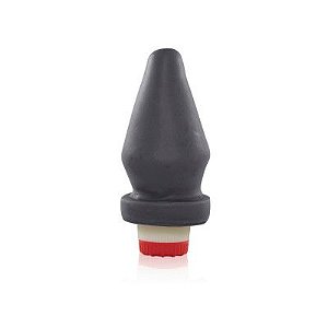 Plug Anal vibrador 13x5,5cm Preto - Sex Shop