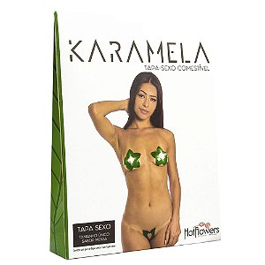 Tapa Sexo Estrela Menta Karamela Cosmétivel Hot Flowers - Sex shop