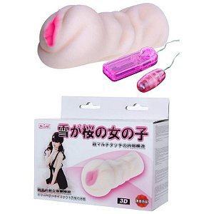 Vagina Cyberskin com Vibrador oriental fantasia - Sexshop