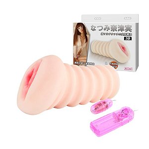 Vagina Masturbadora Japonesa com Vibrador Cyberskin com vibrador - Sexshop