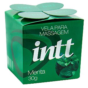 Vela Aromática Beijável MENTA 30g INTT - Sex shop