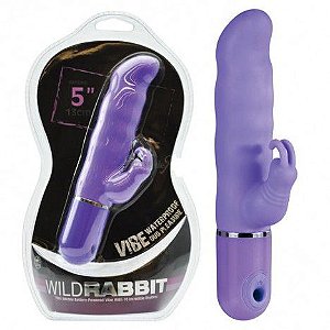 Vibrador 10 velocidades com curvatura e estimulador - WILD RABBIT - NANMA - Sexshop