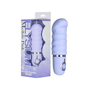 Vibrador 15 cm recarregável 10 ritmos com detalhes em prata - ELYSIUM - NANMA - Sex shop