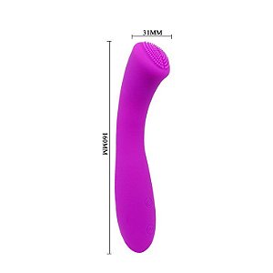 Vibrador Bastão Silicone Recarregável 30 níveis de vibração - Sex shop