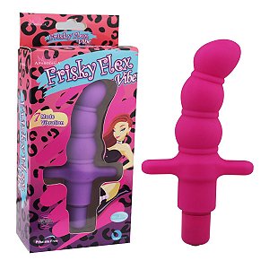 Vibrador Frisky Ponto G Bolinhas Puro Silicone 7 Velocidades - Sex shop