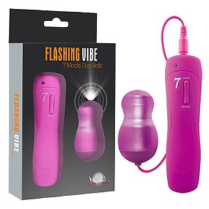 Vibrador Bullet com 7 Vibrações Emite Luzes - Sexshop