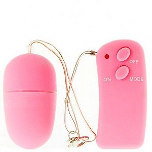 Vibrador Bullet Egg com controle remoto Rosa - Sexshop