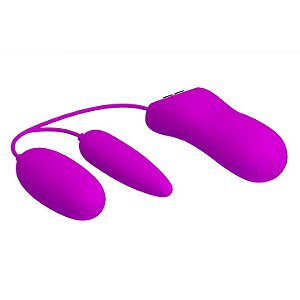 Vibrador Capsula Dupla com 12 Modos de Vibração - PRETTY LOVE IRMA - Sexshop