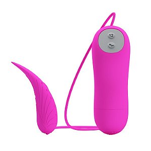 Vibrador Capsula Silicone em Formato de Língua e 12 Modos de Vibração - PRETTY LOVE ARCHER - Sexshop