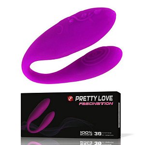 Vibrador de Dupla Estimulação com 30 Modos de Vibração - PRETTY LOVE FASCINATION - Sex shop