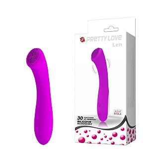 Vibrador Ponto G em Silicone Recarregável com 30 Modos de Vibração – PRETTY LOVE LEN