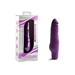 Dildo Vibrador No Formato Pênis Realístico em Silicone 10 Vibrações