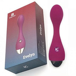 Vibrador Luxo Ponto G com 10 vibração - Evelyn Kiss Toy