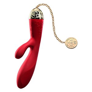 Vibrador Luxo ZALO - Versailles Rosalie Rabbit Vibrator - Vermelho - Sex shop