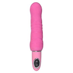 Vibrador Ondulado Pink Neon com 10 Pulsações - Coleção Neon - Absoloo - Sex shop