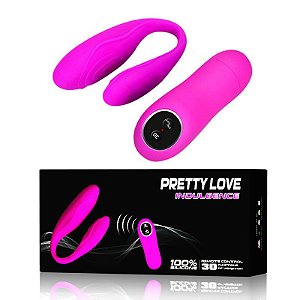 Vibrador para Casal, com Controle Wireless e 30 Modos de Vibração - PRETTY LOVE INDULGENCE - Sexshop