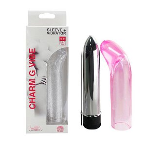 Vibrador Personal com Capa Ponto G Lisa - APHRODISIA PERFECT TOUCH VIBE - Sexshop