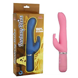 Vibrador ponto G com estimulador clitoriano - Sex shop
