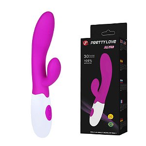 Vibrador Ponto G com Estimulador Clitoriano e 30 Modos de Vibração - PRETTY LOVE ALVIS - Sexshop