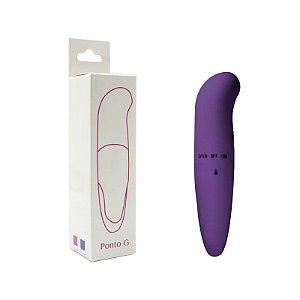 Vibrador ponto G em ABS com textura aveludada - Sex shop