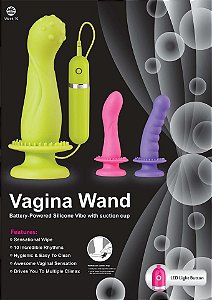 Vibrador ponto G, ventosa e 10 velocidades - VAGINA WAND - NANMA - Sexyshop