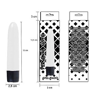 Vibrador Power Personal Aveludado 13cm Cores Variadas