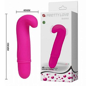 Vibrador Ponto G Puro Silicone - 10 níveis de vibração Dana - Sex shop