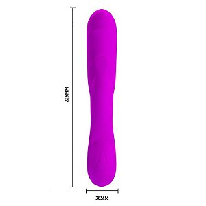 Vibrador Recarregável com Estimulador Clitoriano e 30 Modos de Vibração - PRETTY LOVE ALISS - Sexshop