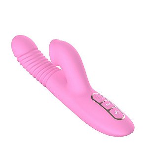 Vibrador recarregável escalonado, estimulador clitoriano com línguas - Sexshop