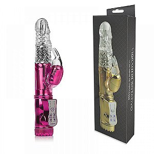 Vibrador Rotativo 36 Funções com Estimulador Clitoriano - YOUVIBE - Sexy shop