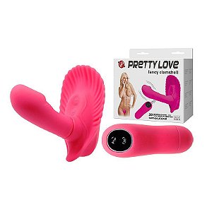 Vibrador Silicone Com vibro controle remoto Pretty Love Fancy Clamshell - Sex shop