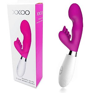 Vibrador Ponto G Silicone Duplo motor, 36 níveis de vibração - Sexshop