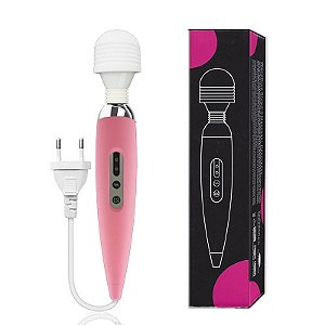 Vibrador Varinha Magica de tomada bi-volt com 12 vibrações - Sexshop