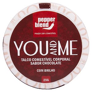 You and Me talco comestível aromático 25g Pepper Blend Chocolate - Sex shop