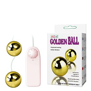 Bolas de Pompoar com Vibração Multivelocidade GOLDEN BALL Baile